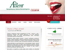 Tablet Screenshot of ap-dent.pl